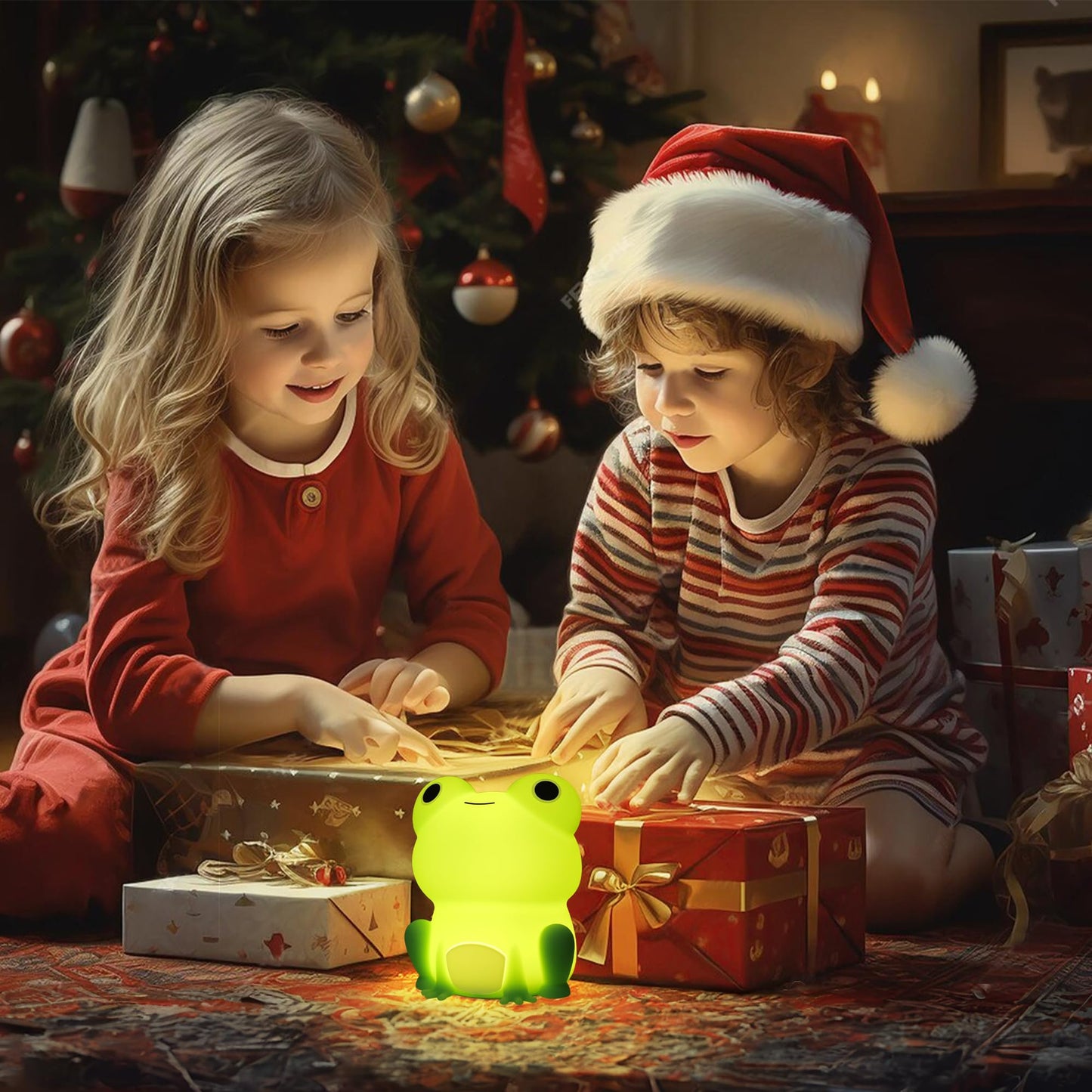 Lampeez Frog Night Light Cute Frog Gifts Soft Silicone Lamp Nursery Nightlight Led Night Light Bedroom Decor As Xmas Birthday Gifts For Boys Girls
