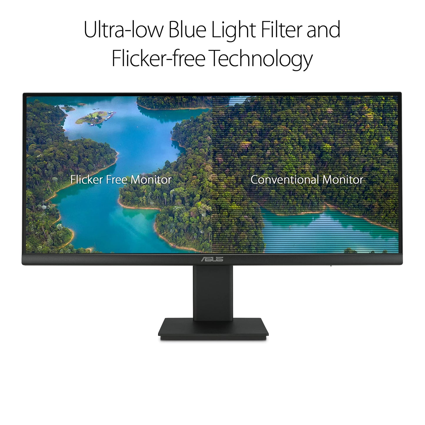 Asus 29 1080P Ultrawide Hdr Monitor (Vp299Cl) - 21:9 (2560 X 1080), Ips, 75Hz, 1Ms, Usb-C W/ 15W Power Delivery, Freesync, Ey