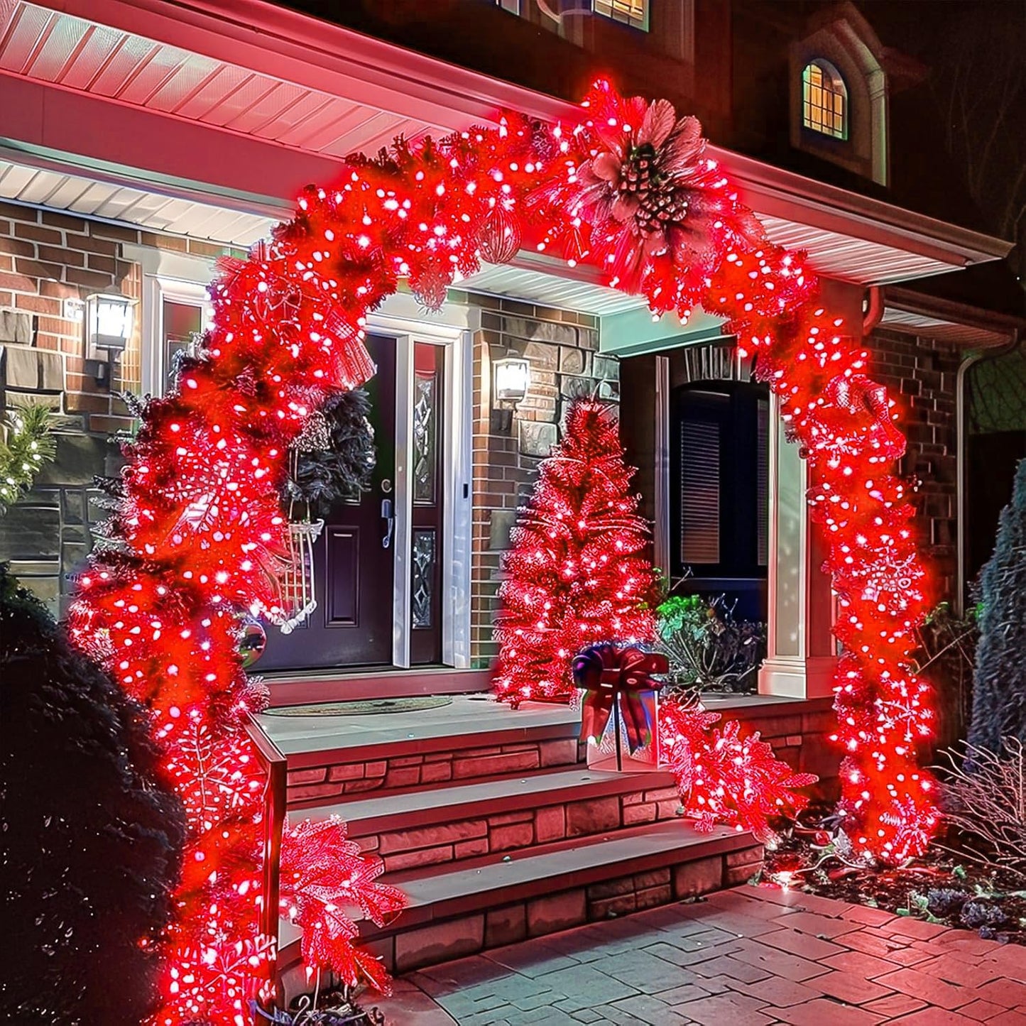 Wastroyal 70Ft Red String Lights 210 Led Waterproof Seasonal Fairy Lights With 8 Modes Indoor Outdoor Decorative Lighting For Christmas Valentine? Day Wedding Party Garden