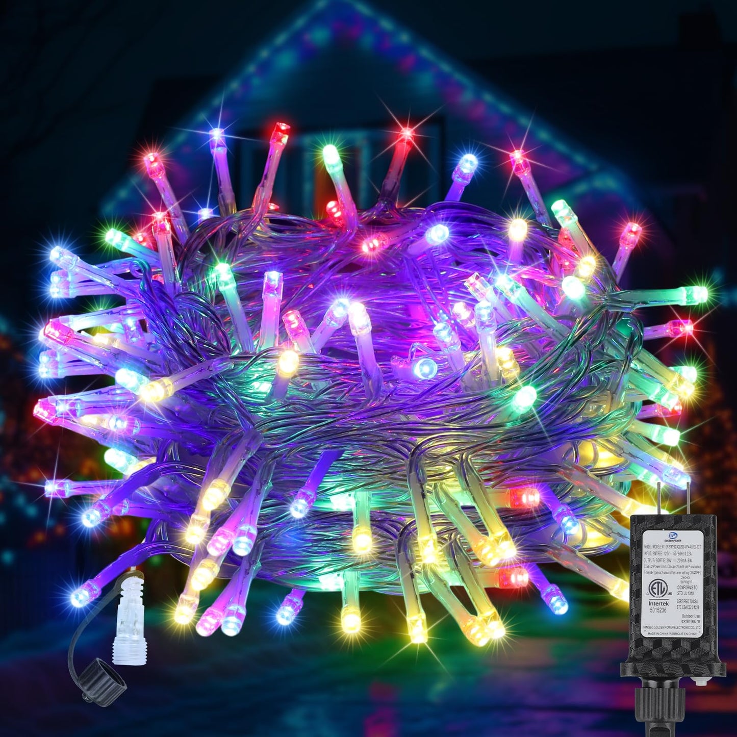 MGYIF 100FT 300LED Christmas Lights Plug in,Outdoor Indoor Waterproof Fairy Lights with Timer and 8 Modes,Christmas Tree Lights