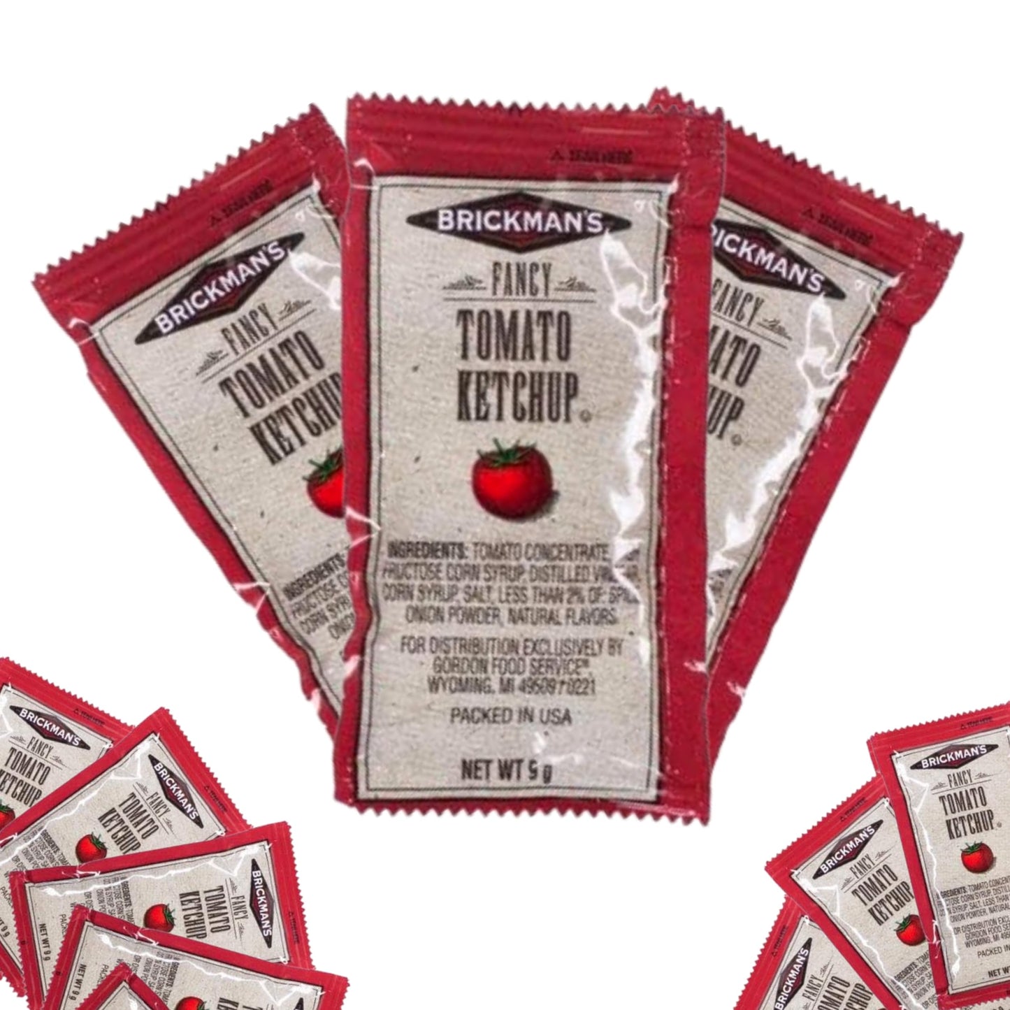 Brickmans Ketchup Packets 9 Grams Pack of 100