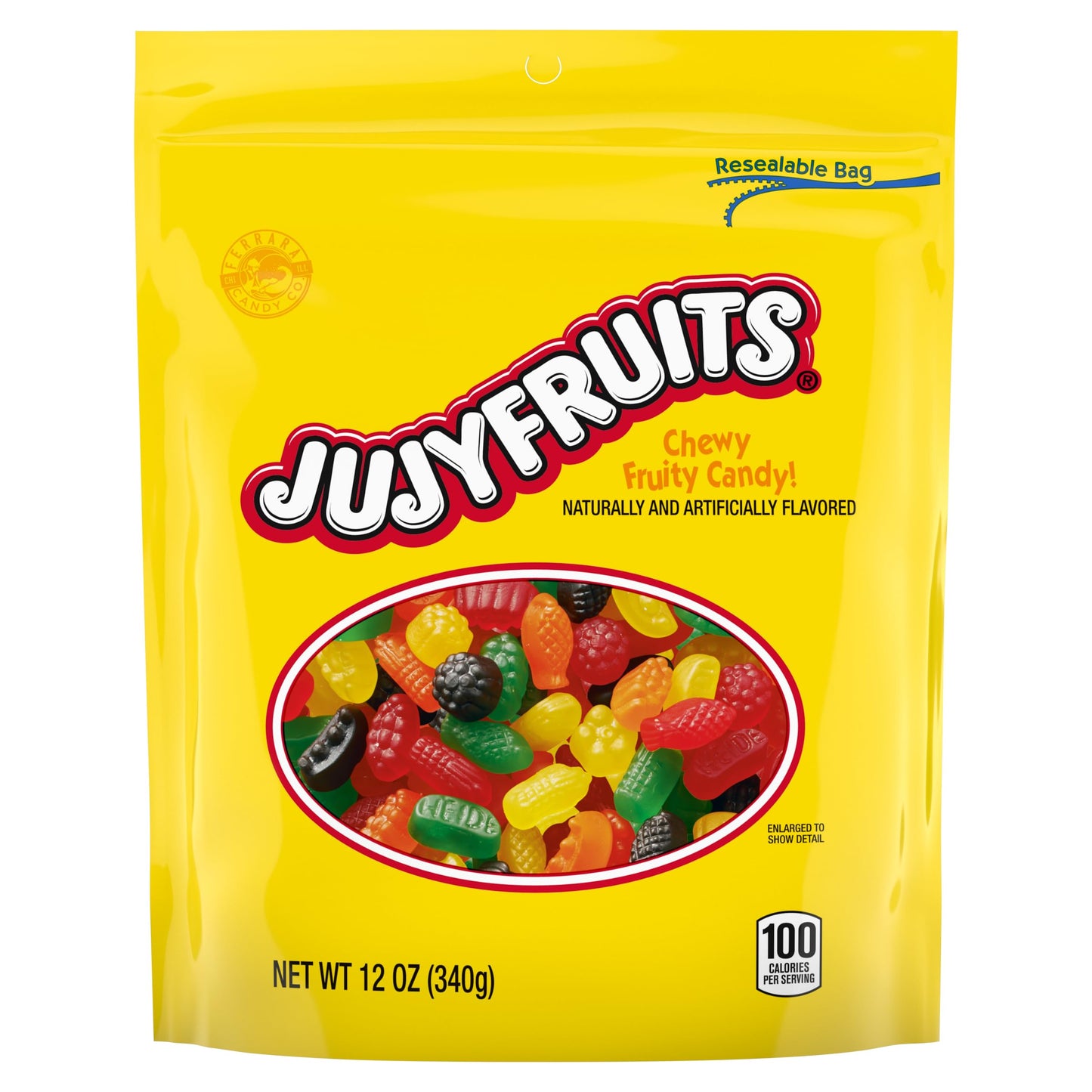 Wonka Jujyfruits Gummy candy Assorted Gummy Candy 12oz Resealable Bag
