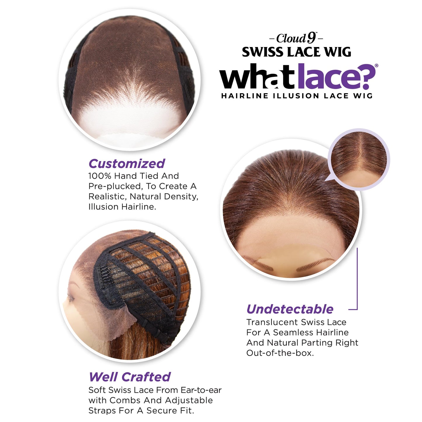Sensationnel What Lace 13X6 Wigs - Perla Lacefrontal Hand Tied Glueless Synthetic With Natural Density Preplucked Hairline (2 DA