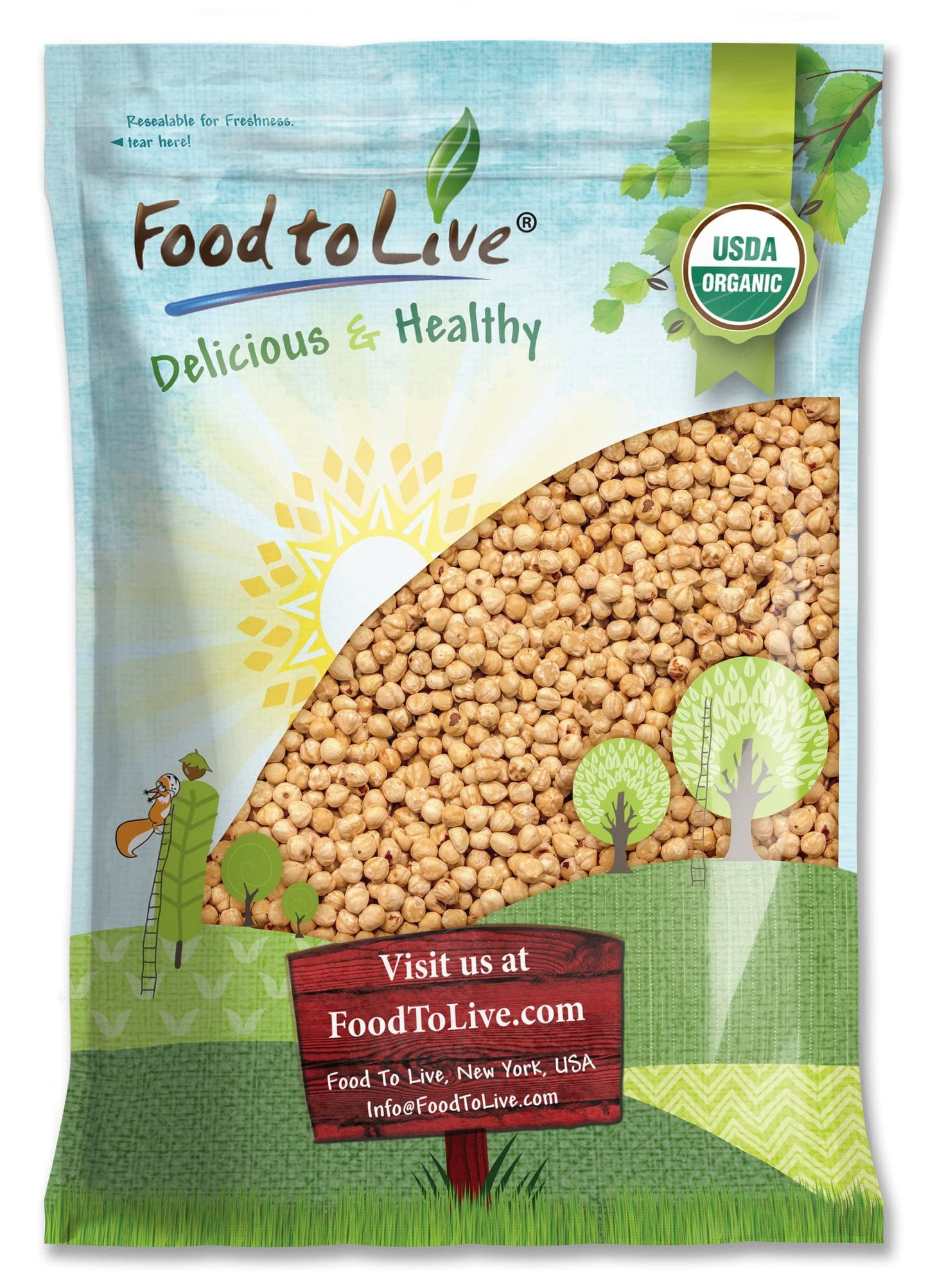 Organic Dry Roasted Blanched Hazelnuts with Himalayan Salt, 8 Pounds - Non-GMO, Oven Roasted Lightly Salted Whole Filberts, No O