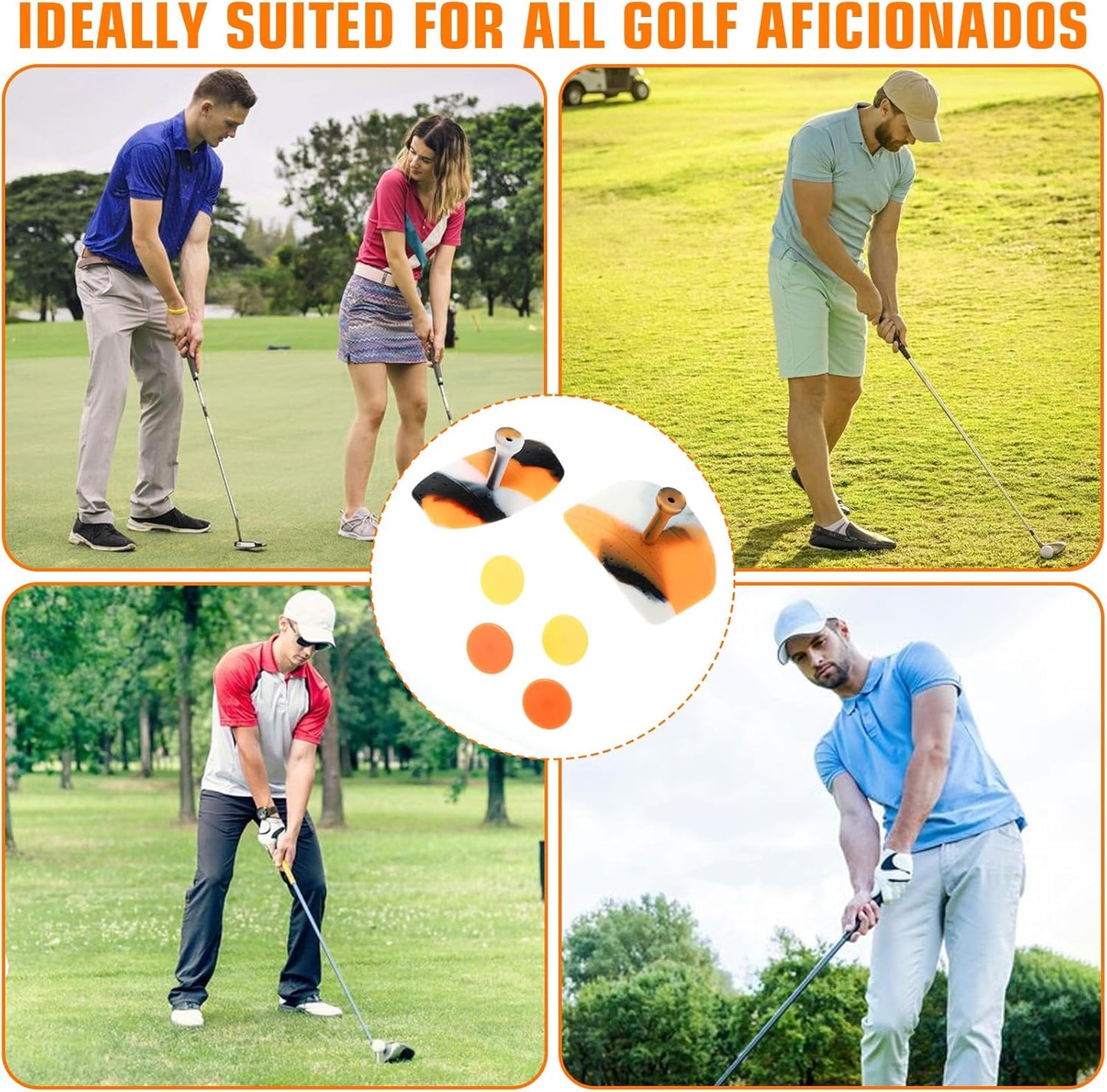 Golf Swing Training Aid, T Grip Golf Aid Correct Posture Anti-Slip Swing Grip Pad Trainer Accessories for Men Women Outdoor Indoor Sports