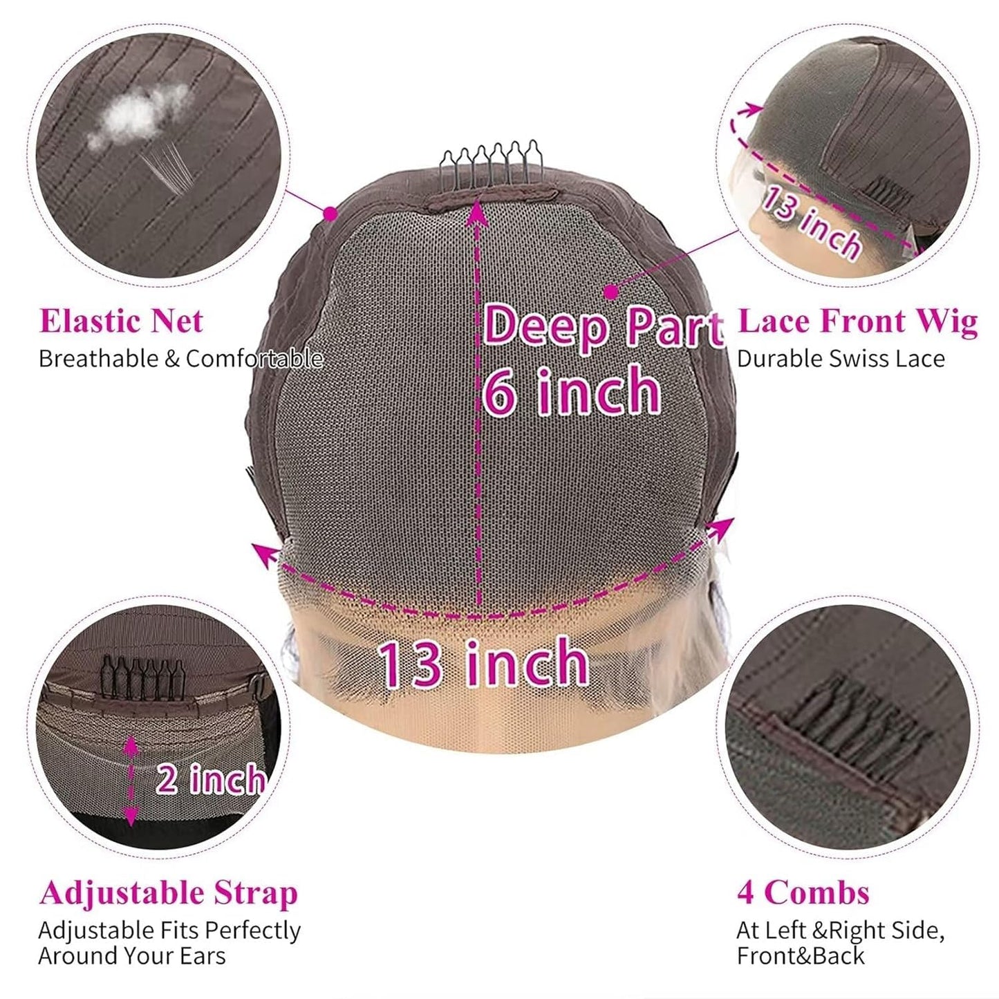 22 Inch Reddish Brown Lace Front Wigs Human Hair 13x6 Straight Lace Front Wigs 180% Density 33# Lace Frontal Wigs Human Hair Pre