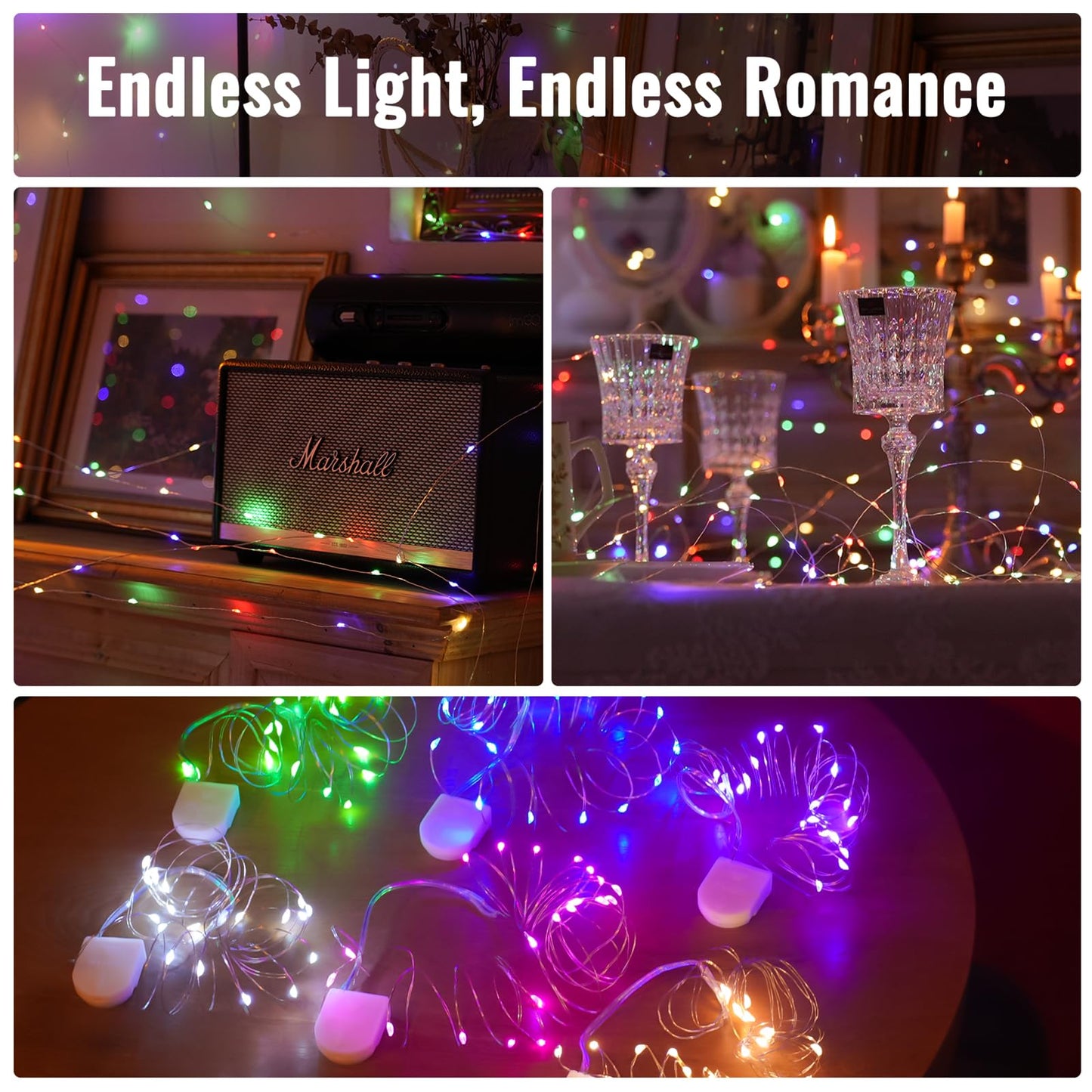 Zsjwl 30 Pack Multicolor Fairy Lights Battery Operated 7Ft 20Led Mini Starry Light Mason Jar Lights For Indoor Outdoor Party Wedding Halloween Thanksgiving