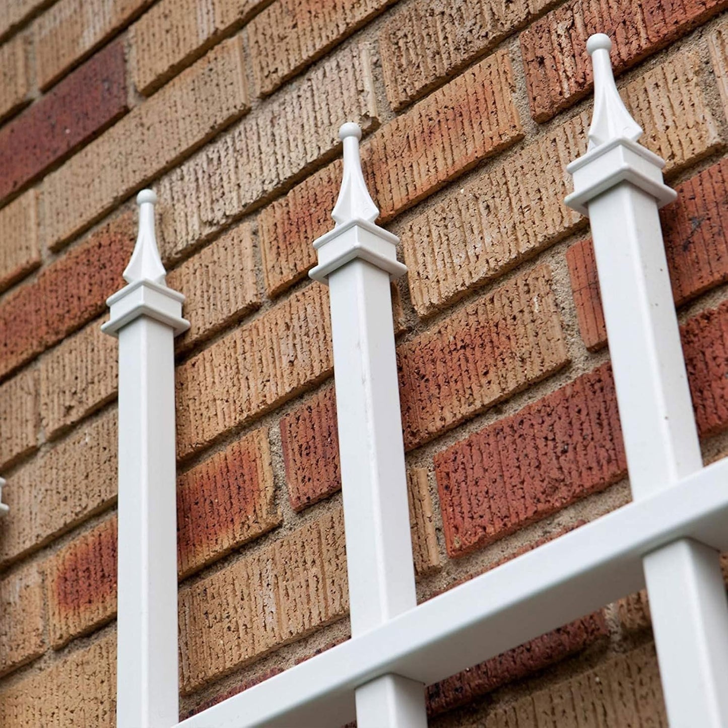 Dura-Trel Winchester 57 x 95 Inch PVC Vinyl Outdoor Garden Patio Trellis, with Wall Mounting Screws, White