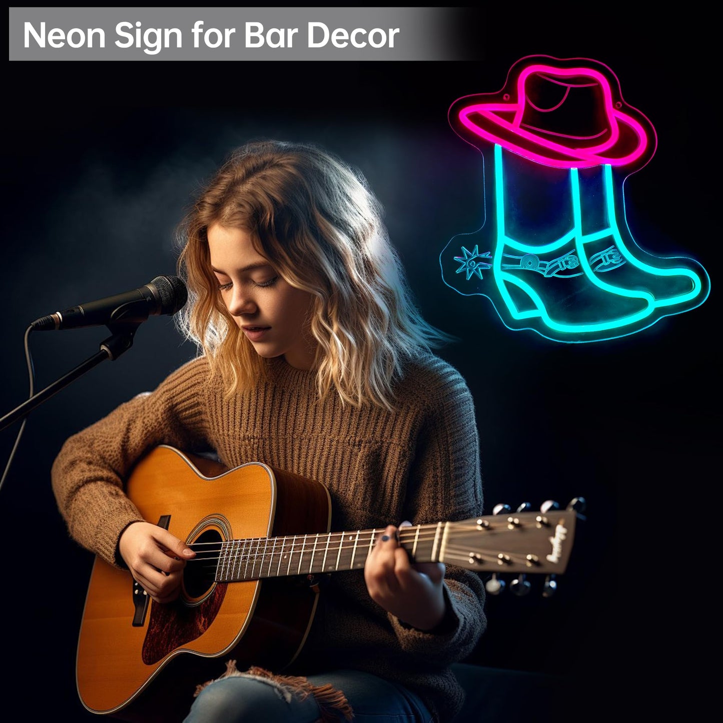Cowboy Boot Neon Signs For Wall Decor-Cowgirl Boots With Hat Neon Signs For Decor Pink Aesthetic Western Wall Art Cowboy Led Sign For Game Room Bedroom Party Bar Birthday Christmas Gifts Dimmable Switch Usb Power Adhesive Hook Included