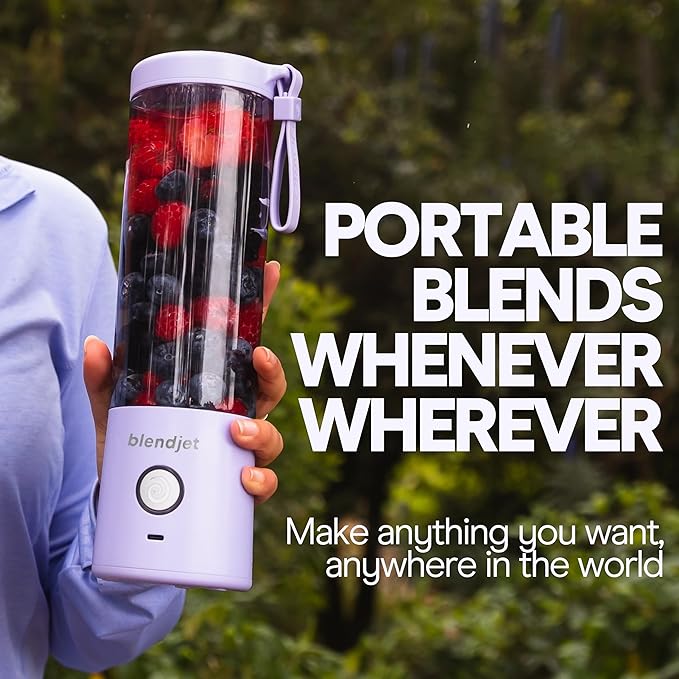 BlendJet 2 Portable Blender for Smoothies & Shakes - BlendJet Cordless Personal & Small Blender, USB-C Rechargeable & Self Cleaning - (Mint, 20 oz.)