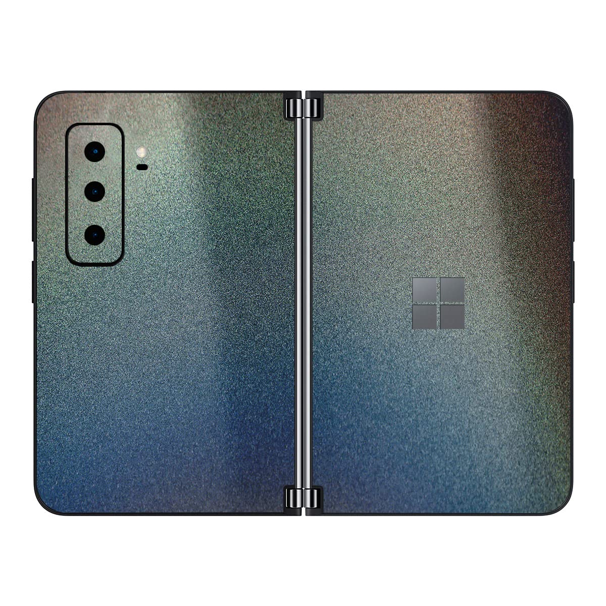 SopiGuard Sticker Skin for 2021 Microsoft Surface Duo 2 2nd Gen Edge-to-Edge Front and Rear Panels Vinyl Decal (Flip Psychedelic