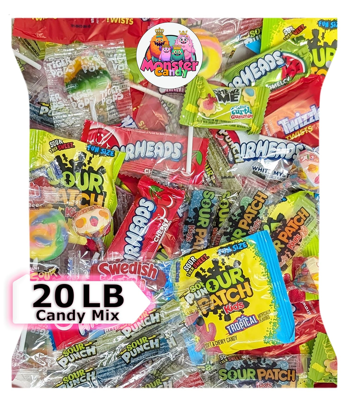Party Favor Candy Mix - 20 lb Party Stuffers - Goodie Bag Stuffers for Kids - Variety Pack - Bulk Candy Bags - Individually Wrap