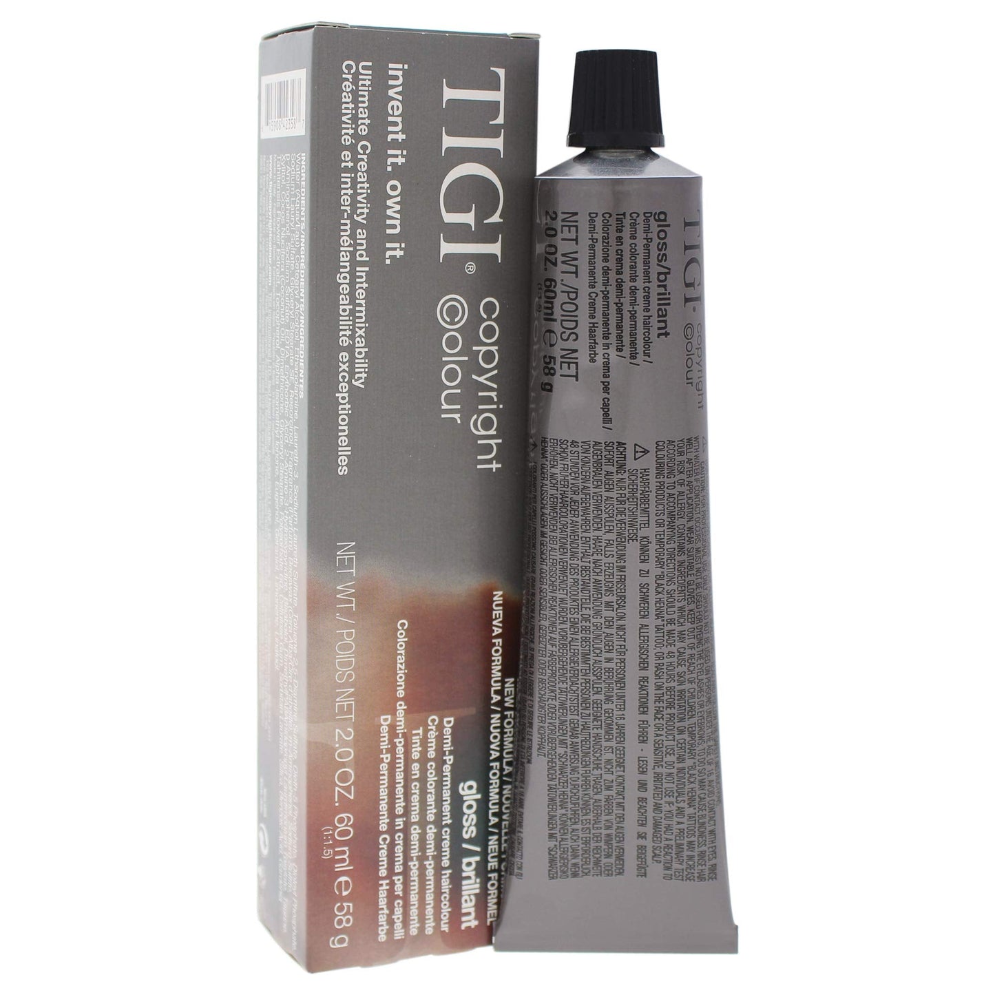 Tigi Colour Gloss Creme Hair Color for Unisex, No. 5/0 Light Natural Brown, 2 Ounce