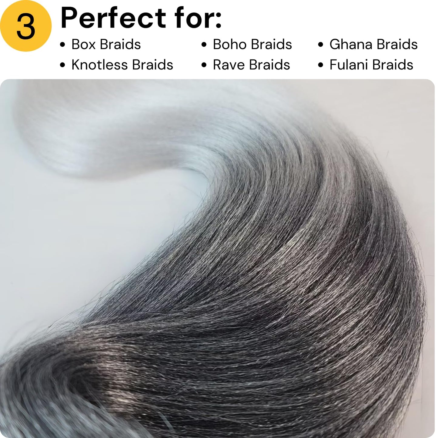 Ombre Blonde Braiding Hair ez braid pre stretched braiding hair Extensions for Knotless Box Braids 3 Packs