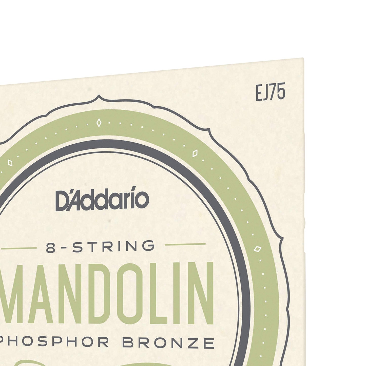 Daddario Mandolin Strings, Phosphor Bronze, Ej75, Medium/Heavy Gauge 11.5-41, 8-String Set, Pack Of 1