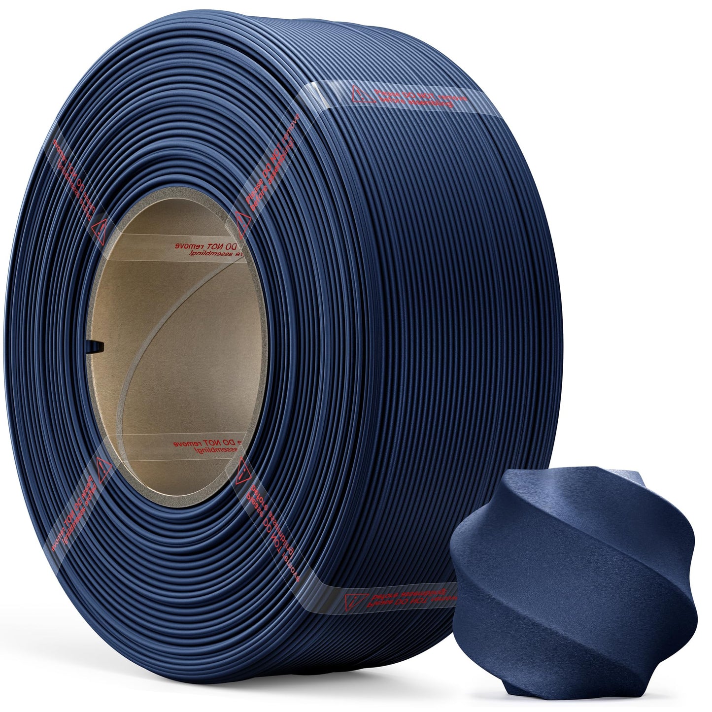 MarsWork Matte PLA Refill Filament 1kg (2.2lbs) for Reusable Spools, 1.75mm Spool-Less 3D Printing Filament Navy Blue, Compatibl