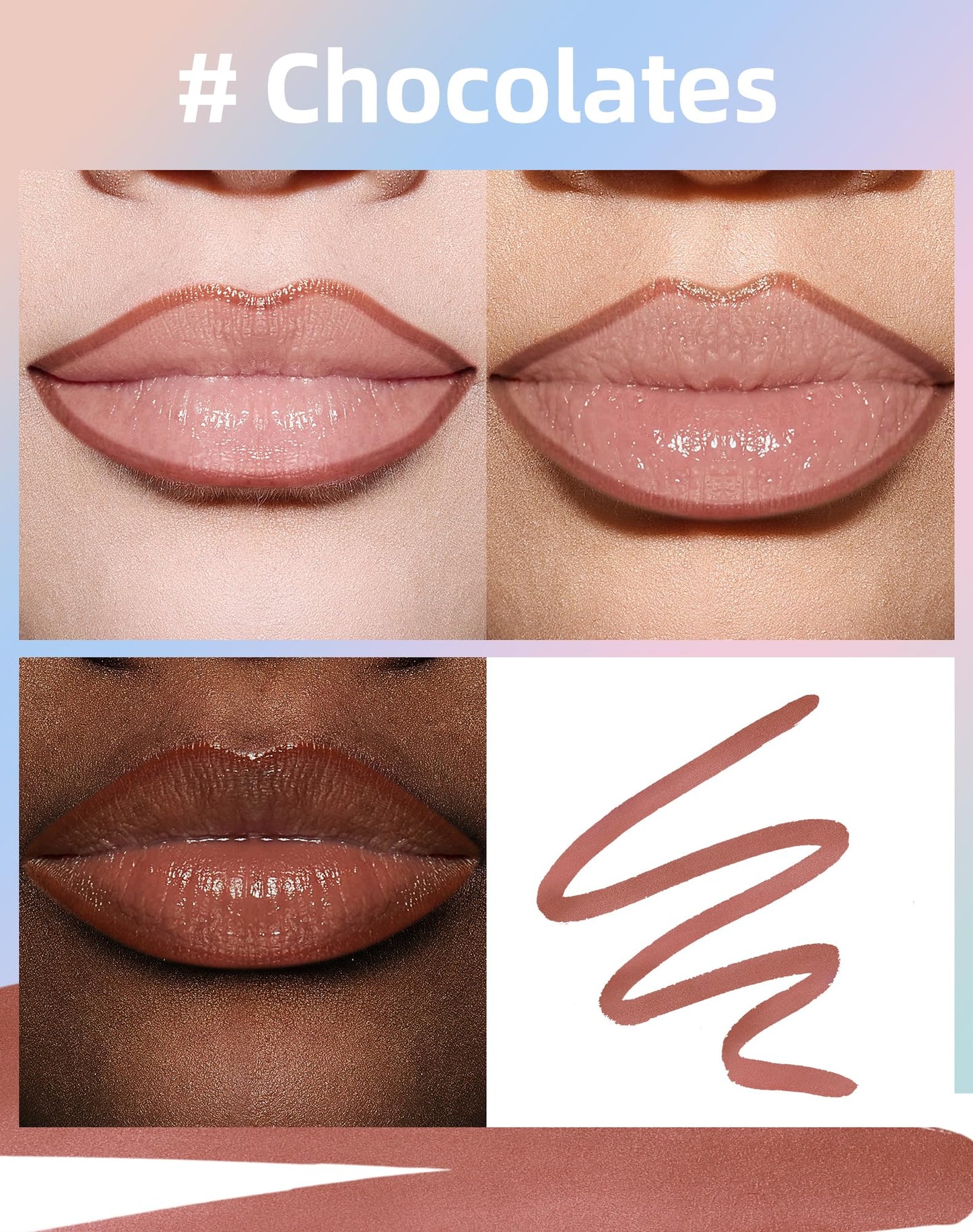 KIMUSE Lip Stain Peel Off, Peel Off Lip Liner Stain with Tweezer, Long Lasting, Waterproof, Transfer Proof Lipstains Color, Smud