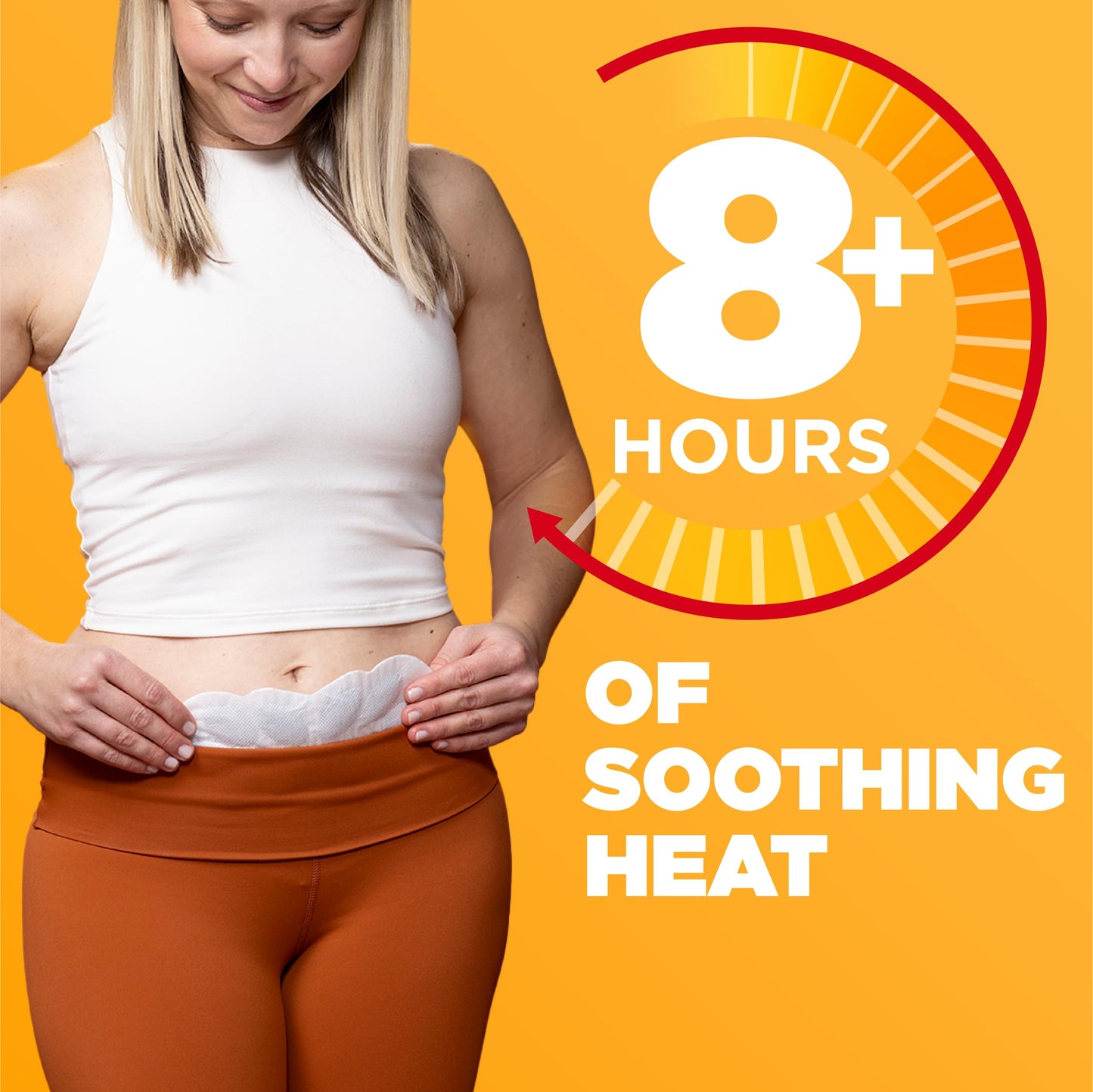 ThermaCare Menstrual Heating Pads - Portable, Adhesive HeatWraps for Period Cramps & Backache Relief - Discreet, Cord-Free Heat Therapy - Up to 8 Hours of Relief - (Pack of 12)