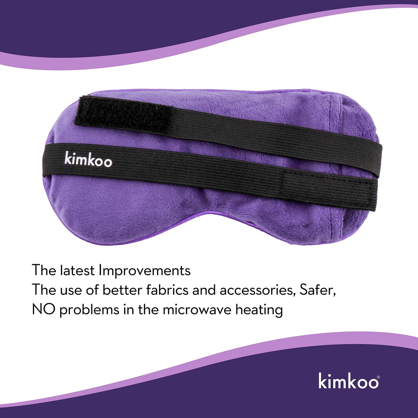 Kimkoo Moist Heat Eye Compress&Microwave Hot Eye Mask for Dry Eyes,Heated Eye Mask Natural and Healthy Therapies