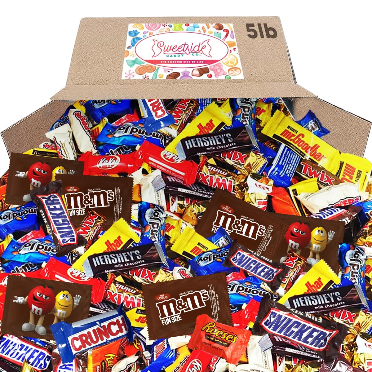 Chocolate Candy Variety Pack - Assorted Bulk Chocolate Mix - Movie Night Supplies Gift Snack Food Gift Office Candy Assortment- Gift Bag for Birthday Party Kids College Students & mature-themeds (5 LBS)
