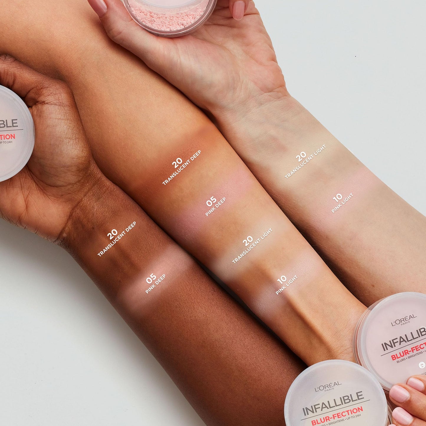 L'Oreal Paris Infallible Blur-fection Longwear Loose Setting Powder, Blurring Face Powder With Up to 24HRs of Wear, Translucent