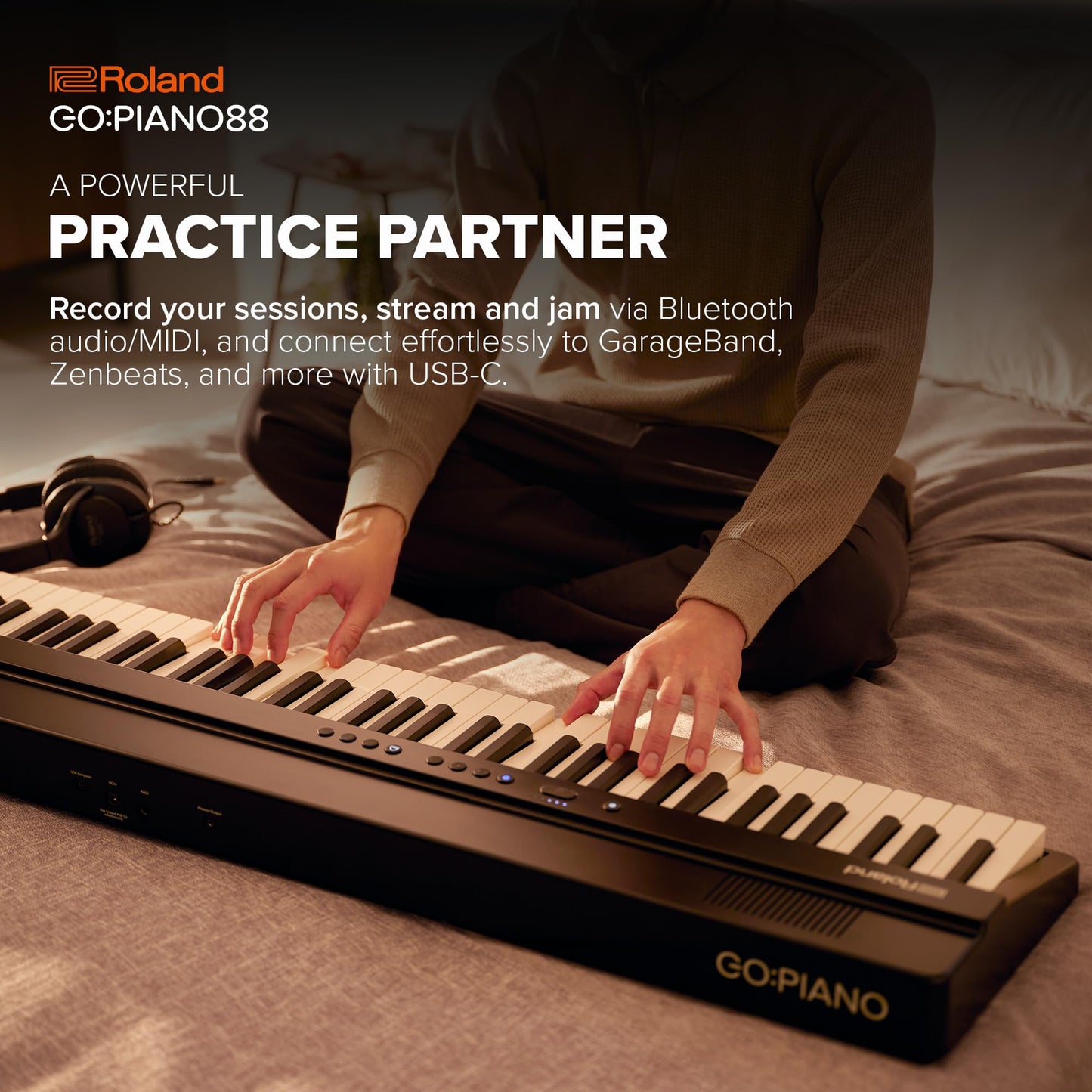 Roland Go:Piano88Px | Entry-Level Portable 88-Note Digital Piano | Premium Performance | Lightweight Design | Powerful Learning