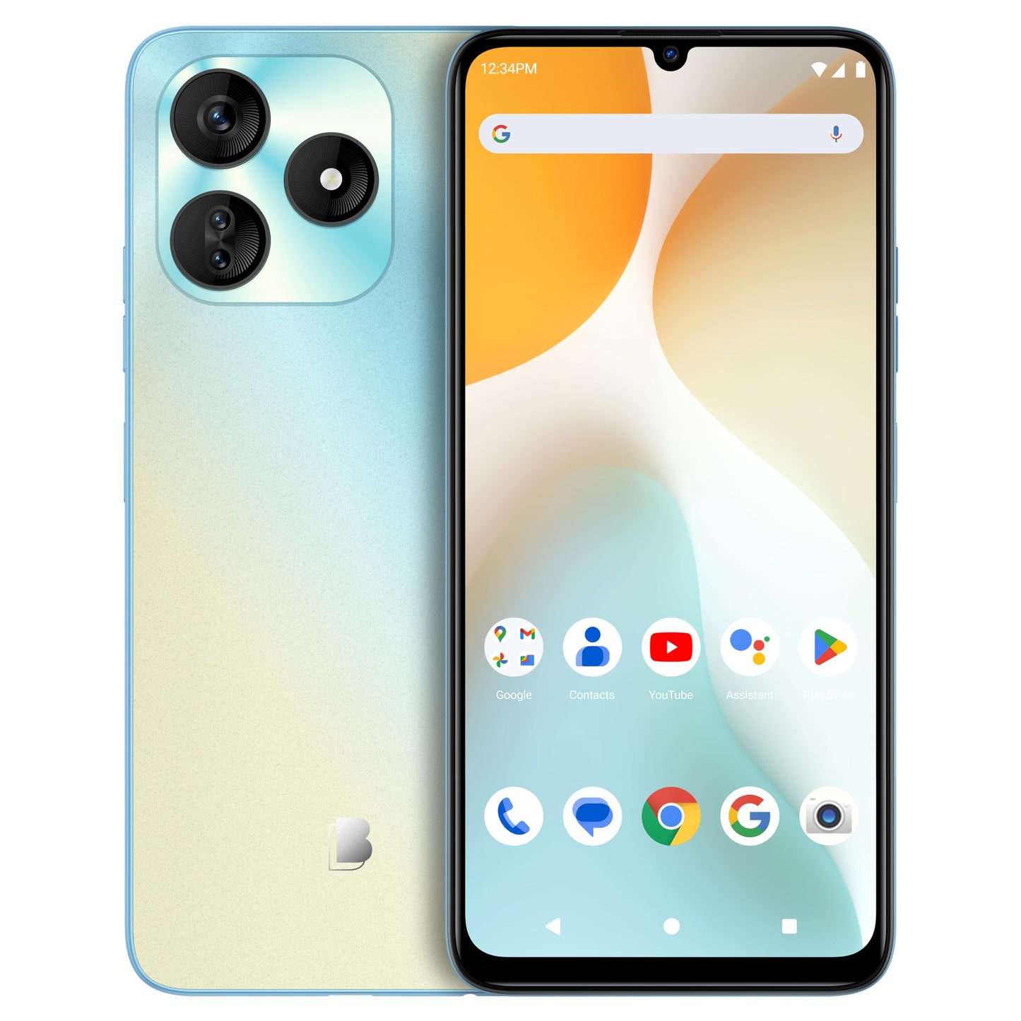 BLU G64L | Unlocked | 6.8 HD+ Infinity Display | 128/4GB | Triple 13MP Main Camera | US Version | US Warranty | Light Blue