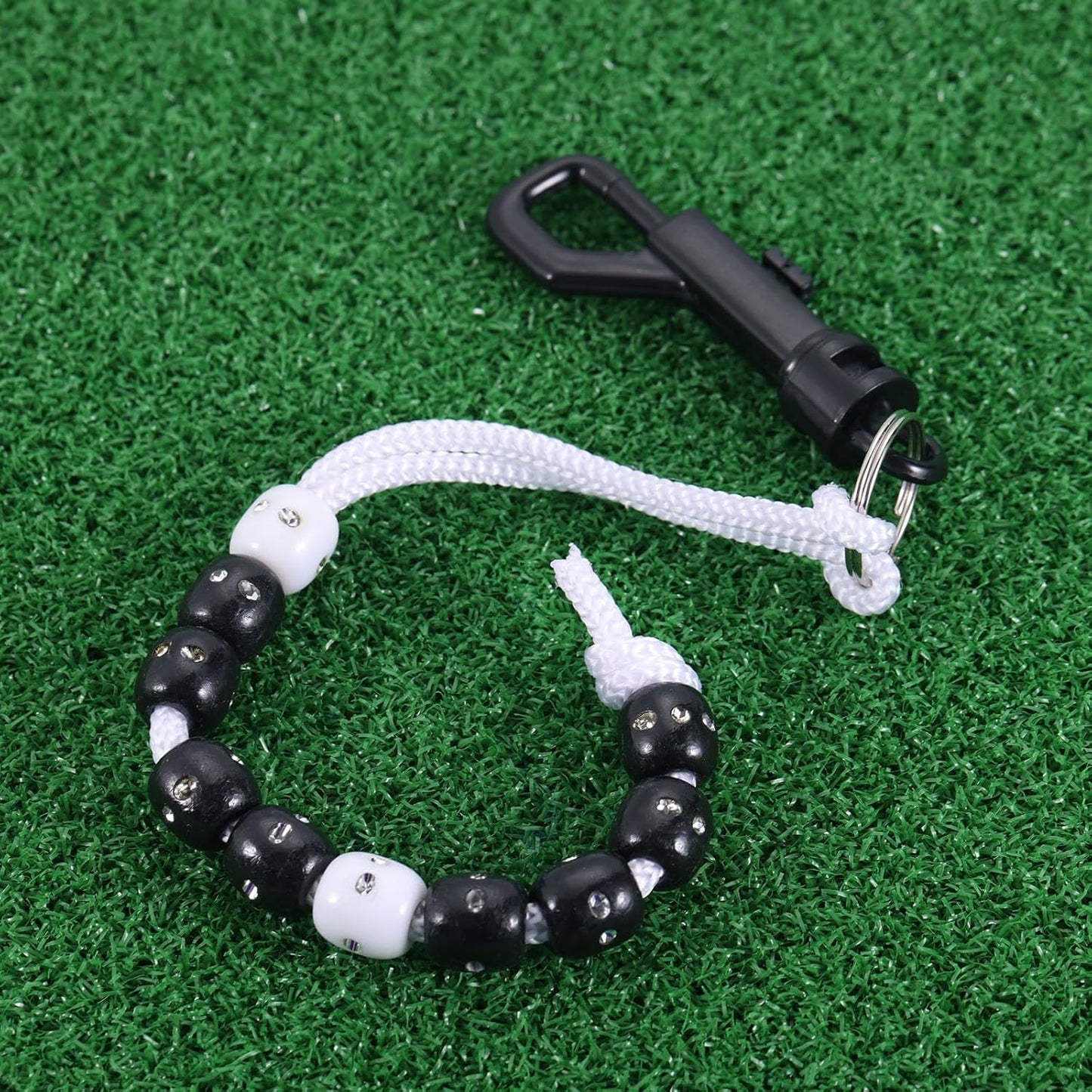 MUXSAM 1 Piece Golf Beads Score Counter with Clip, Golf Stroke Score Count Keeper Putting Score Counter for Referee Caddy Golfer