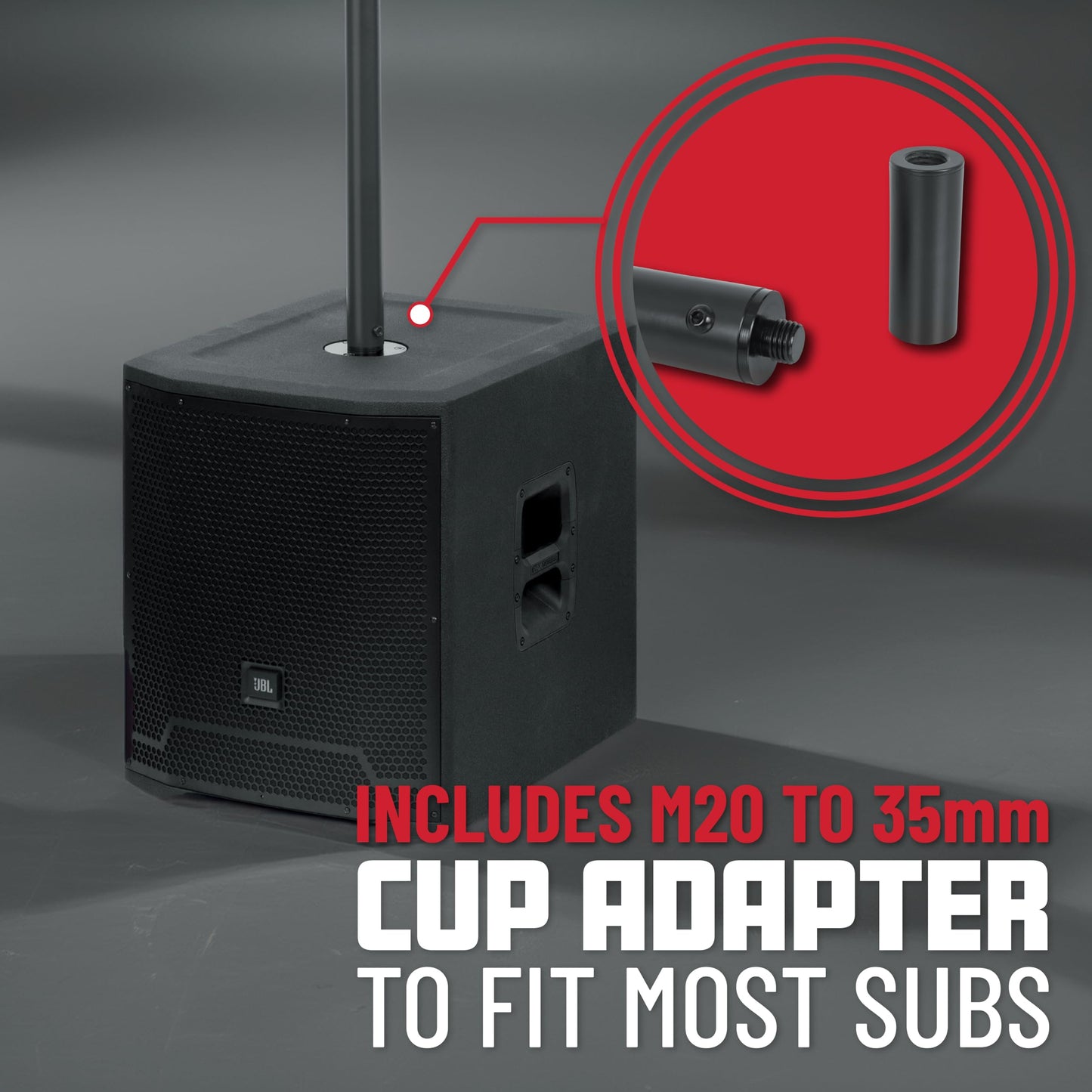 Gator Frameworks Id Series Speaker Subwoofer Stand With Lift Assist