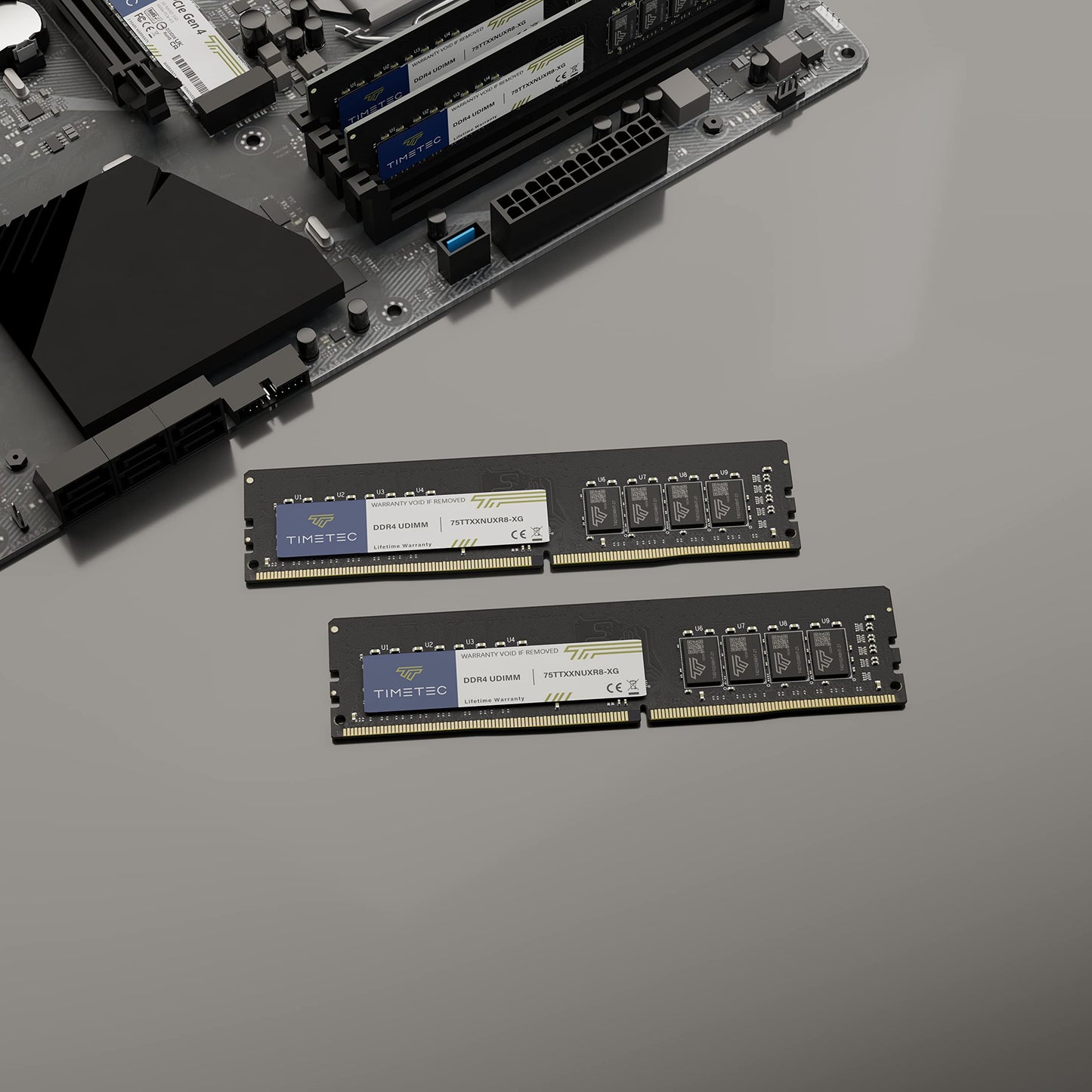 Timetec 64Gb Kit(2X32Gb) Ddr4 2666Mhz Pc4-21300 Non-Ecc Unbuffered 1.2V Cl19 2Rx8 Dual Rank 288 Pin Udimm Desktop Pc Computer Me