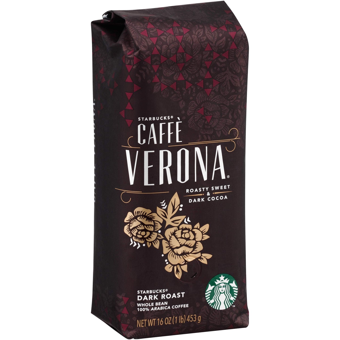 Starbucks Caff Verona Whole Bean Coffee, 16 Oz, Pack of 6
