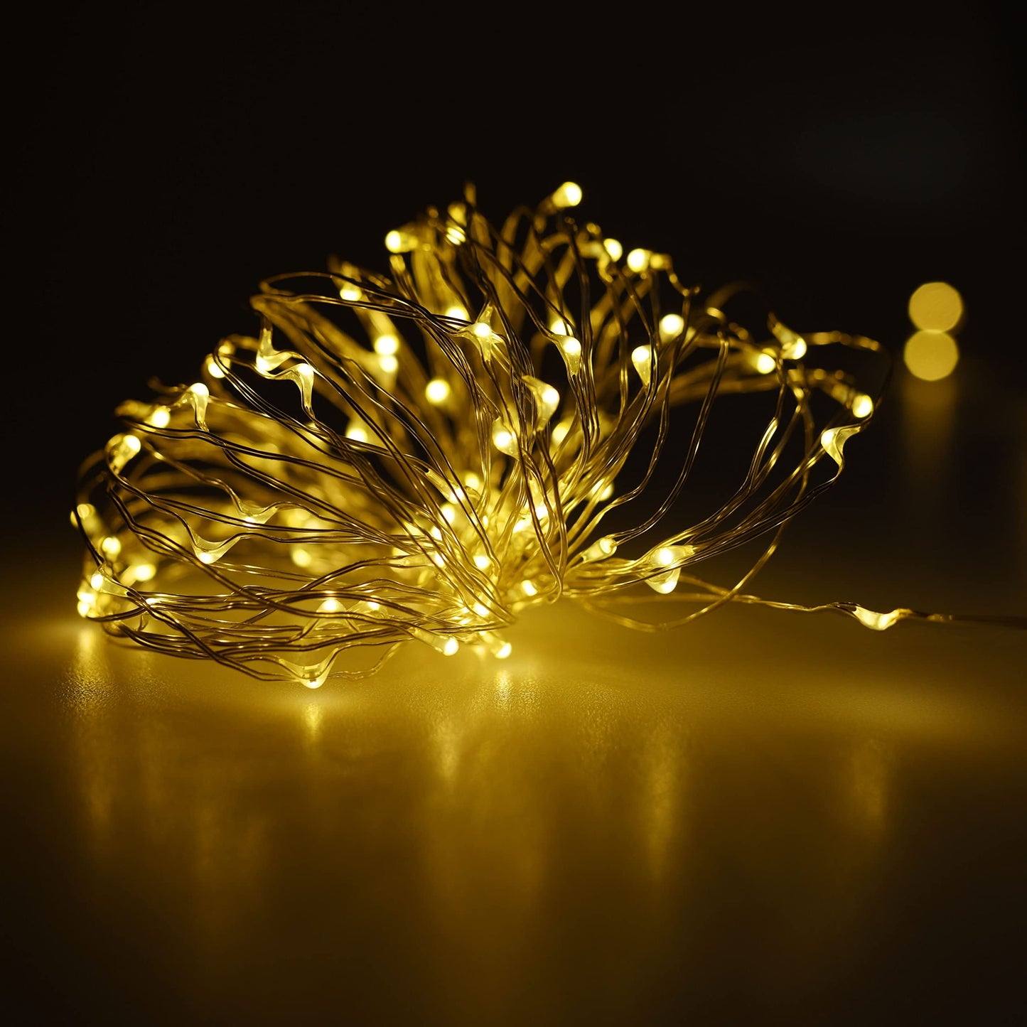 Karlling Usb Led Fairy Lights, 50 Warm White Bulbs, 16 Ft Silver Wire, Waterproof String Lights For Bedroom, Garden, Party, Wedding