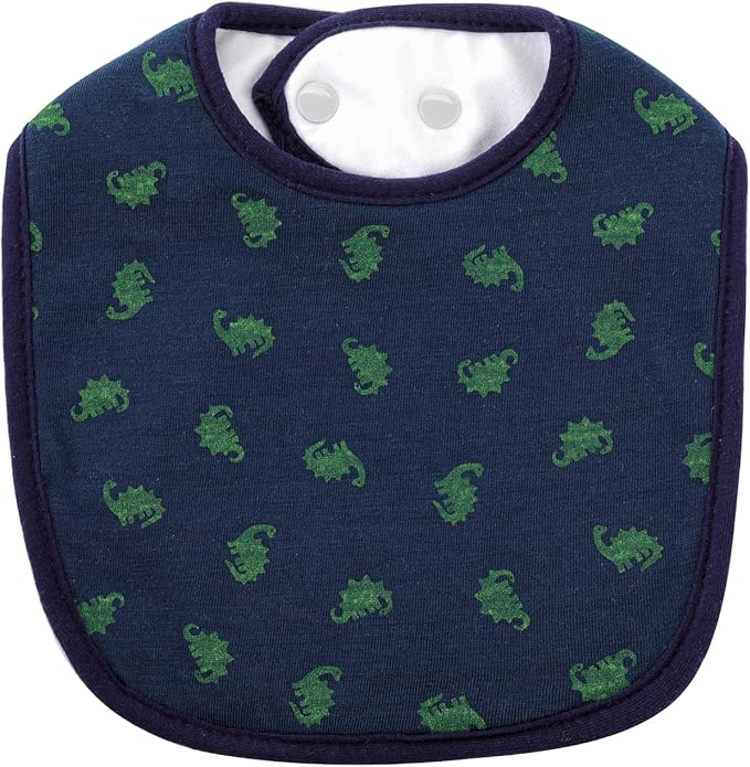 Hakochia Waterproof Baby Bibs Organic Cotton Super Soft and Absorbent With Adjustable Snap for Baby Boys and Girls