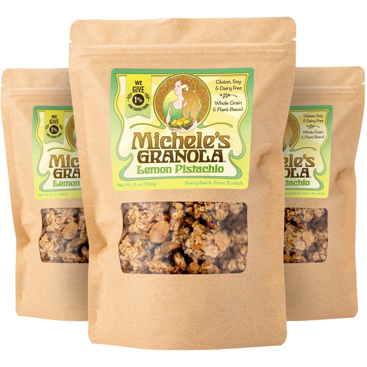 Michele s Granola Lemon Pistachio, Pack of 3