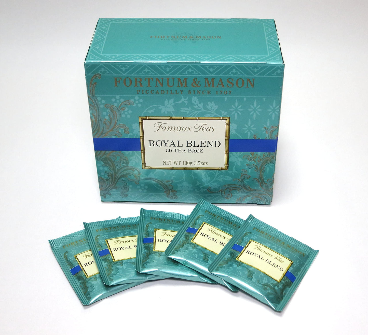 Fortnum and Mason, Royal Blend 50 Count Tea Bags (1 Pack) Box
