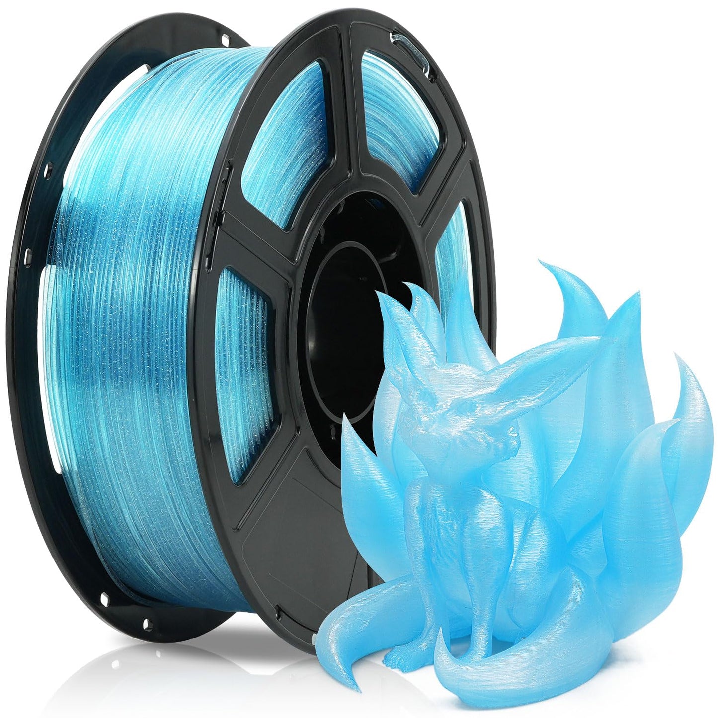 FLASHFORGE Translucent Glitter PLA Mermaid Tears Filament, Shiny Sparkling Gradient 3D Printer Filament, Fast Color Change Betwe