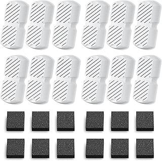 GROOKPET Pet Water Fountain Filters: 24 Dog Water Fountain Filters Replacement - Dog Fountain Filters - Including 12 Filte...
