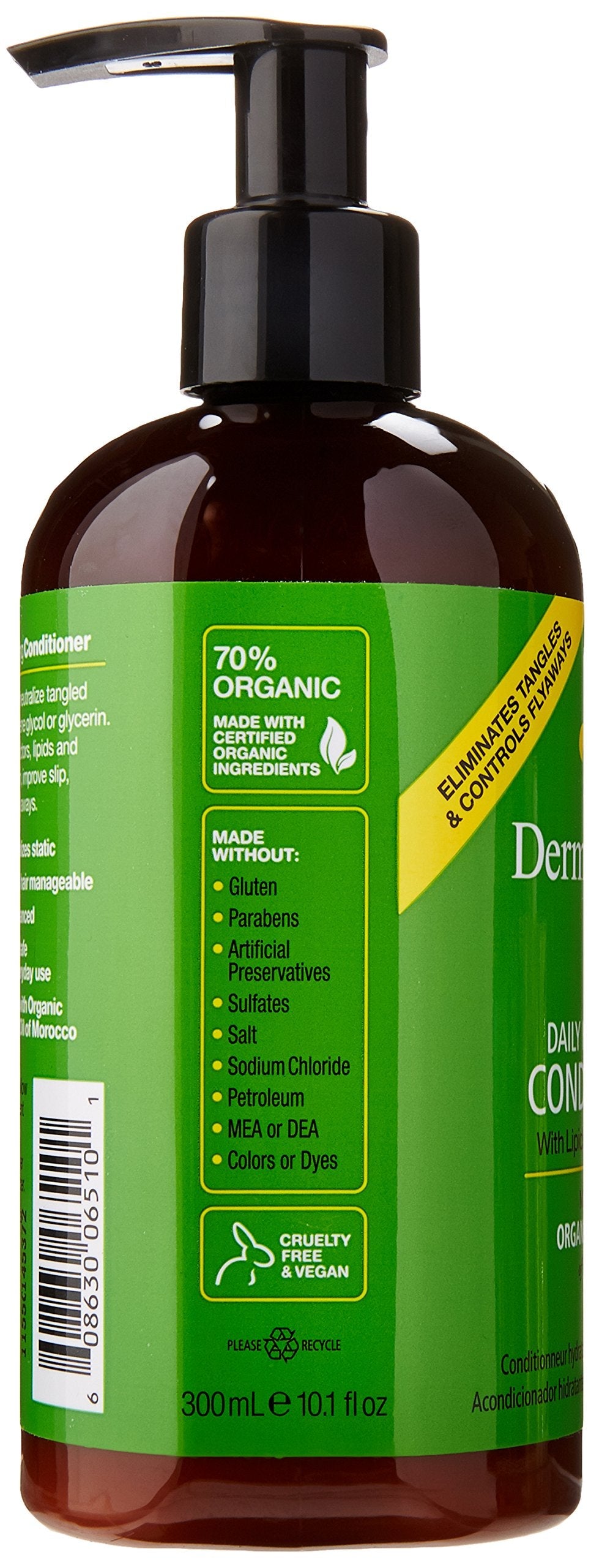 DermOrganic Daily Hydrating Conditioner with Argan Oil, 10.1 fl.oz.