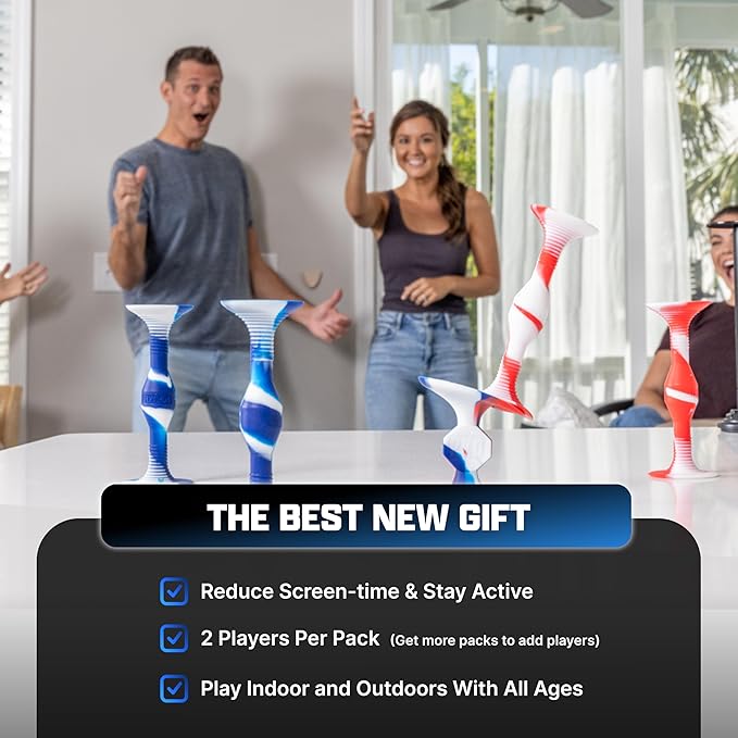 Popdarts PRO Pack Game Set (Neon) - Indoor, Outdoor Suction Cup Throwing Game - Competition with a POP