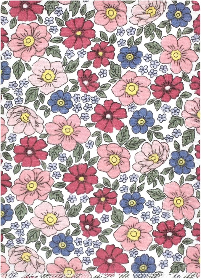 Luvable Friends Hudson Baby Flannel Burp Cloths 12pk, Pink Blue Floral