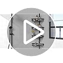 KEGII Corner Shower Caddy Tension Pole - Shower Tension Rod Organizer, Floor to Ceiling Shower Caddy 25-114.2 inch, Towel ...