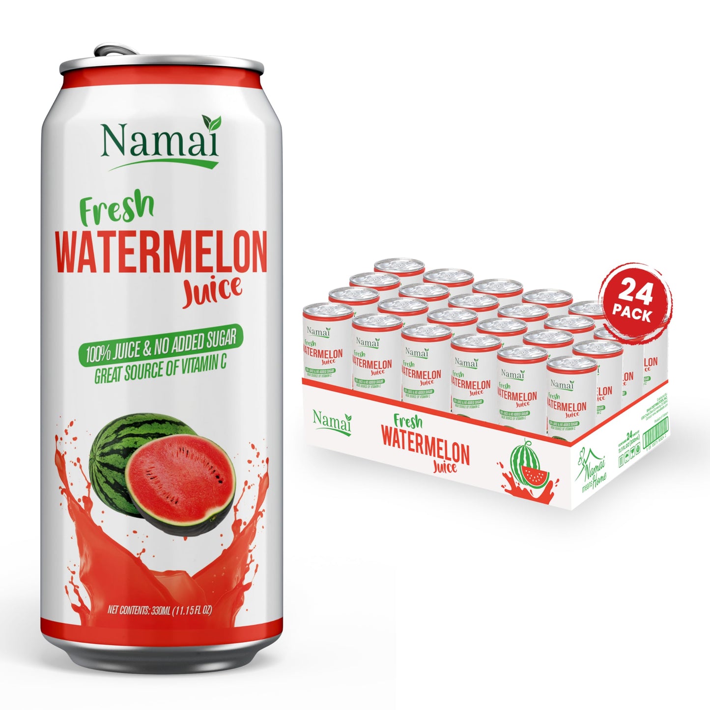 Namai Pure Watermelon Juice No Added Sugar 24-Pack