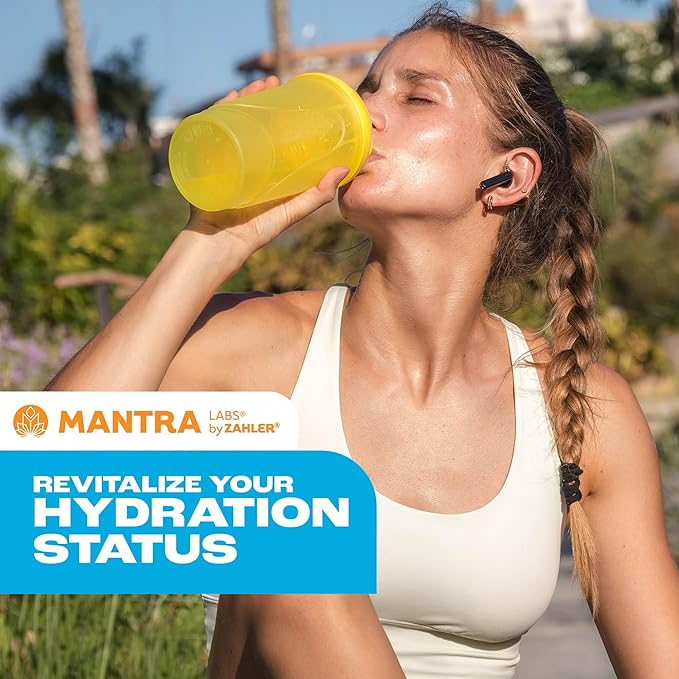 Mantra By Zahler Game-Changing, Great-Tasting, Sugar-Free Hydration Supplement, Lemonade Flavor, 30 Servings.