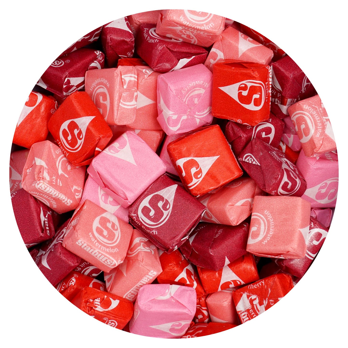 Starburst Fav Reds Fruit Chews Candy 3lb Bulk Bag (Approx. 270 Pieces) Red & Pink Starburst