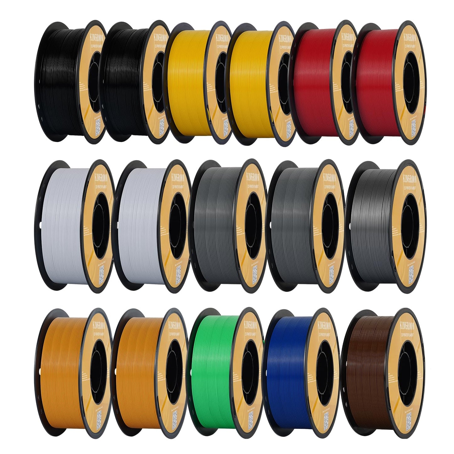 Kingroon High Speed PETG Bundle 3D Printer Filament 1.75mm, Rapid Filament for 30-600mm/s Hyper Printing Filament, Dimensional A