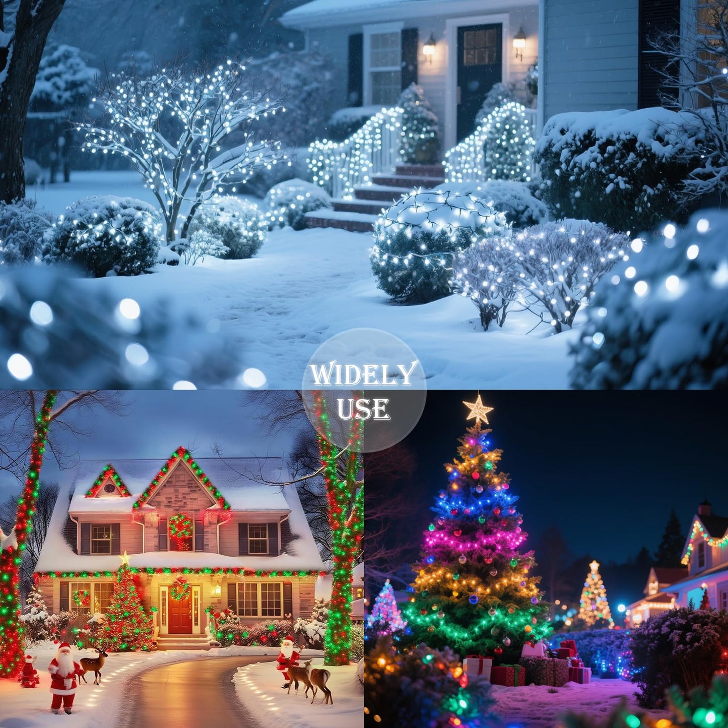 Green String Lights Battery Powered 2 Pack Total 33 Ft 100 Led Christmas String Lights For Indoor Outdoor Decoration Twinkle Fairy Light For Party Room Xmas Tree