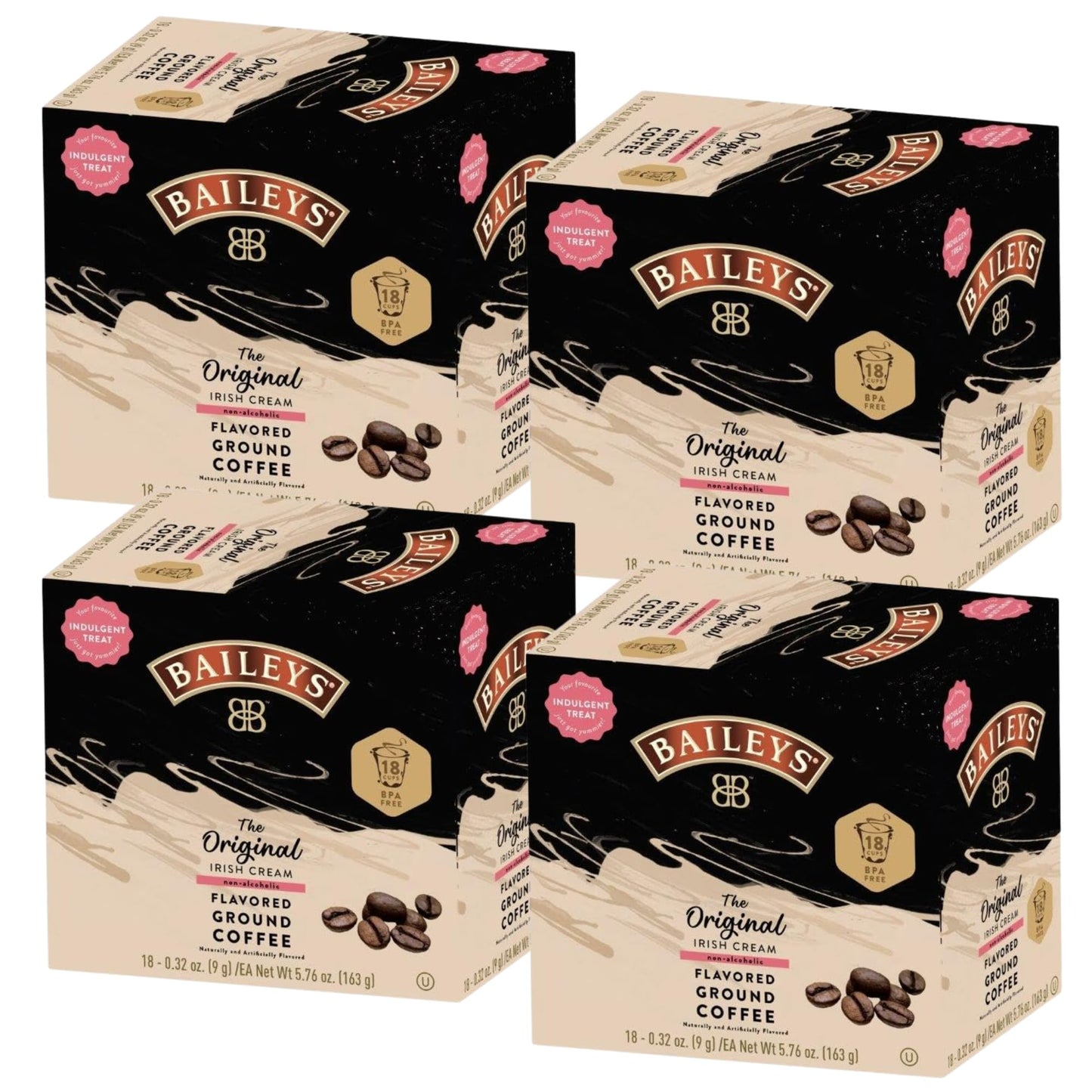 Baileys Coffee Original Irish Cream Flavored Single Serve Coffee Cups (for Keurig K-Cup malt-inspired) - 72 Count