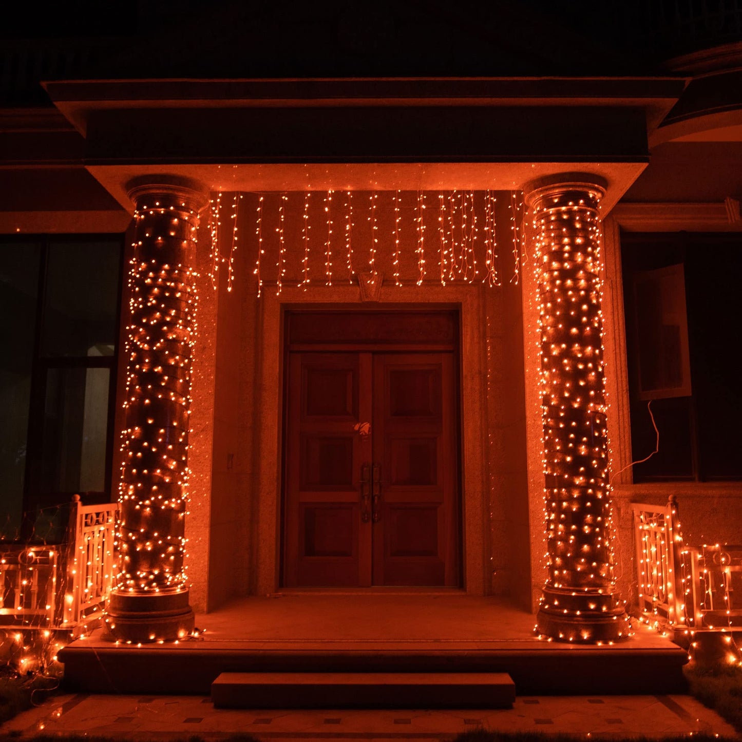 Tw Shine 20Ft Orange Halloween String Lights, 100 Count Incandescent Mini Decor For Indoor/Outdoor Use, Model Zf-100-2/Sb