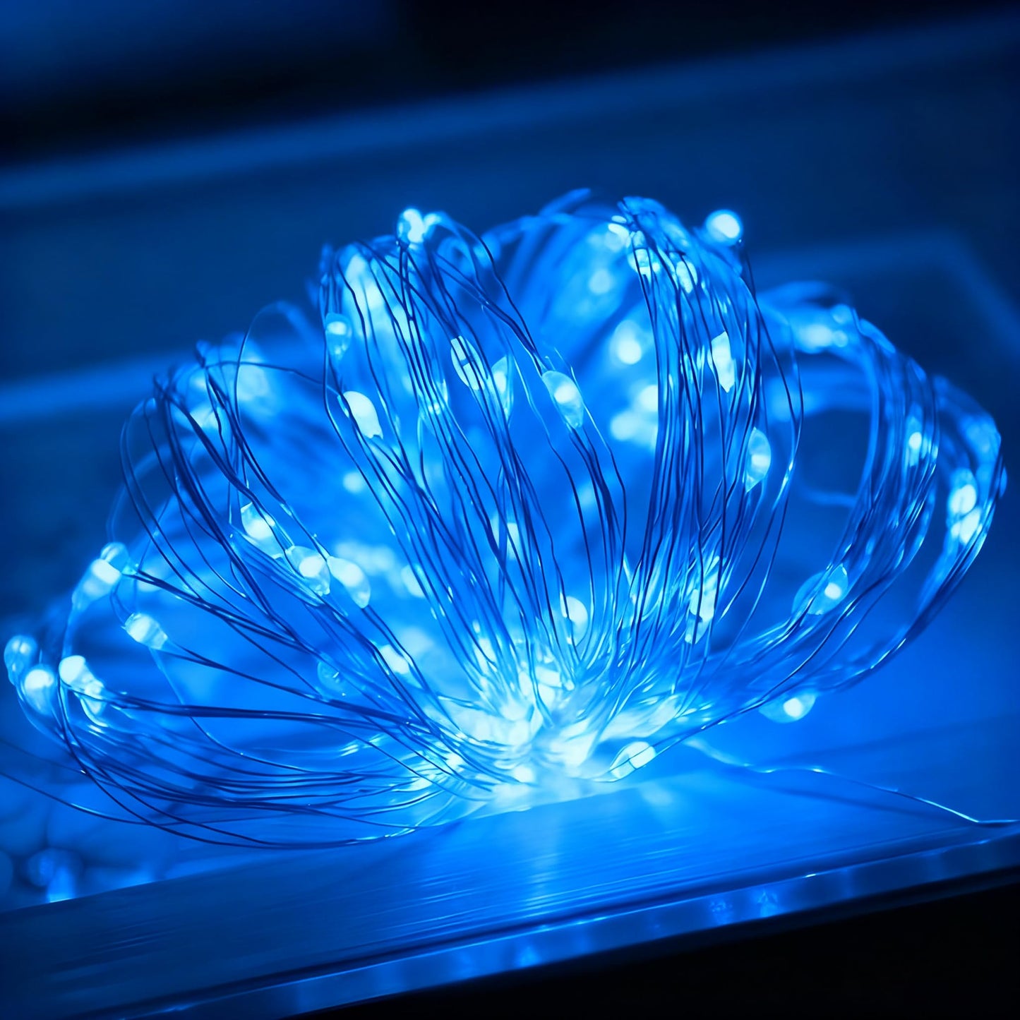 Btfarm 12 Pack Fairy Lights Battery Operated 7Ft 20 Led Mini String Lights Waterproof Silver Wire For Mason Jars Centerpiece Table Crafts Bedroom Christmas Decoration Blue