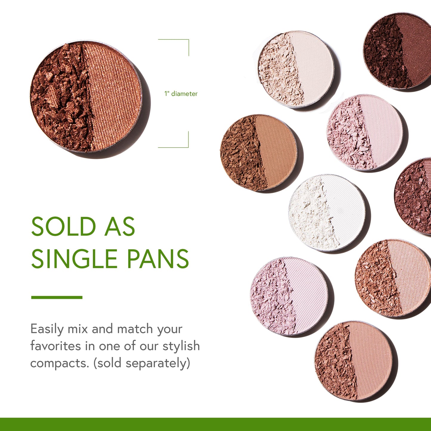 Honeybee Gardens Pressed Powder Eye Shadow Single Refill, Daredevil, Matte Rich Plum, Long-Wearing, Creaseproof Mineral Color Wi